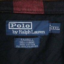 L5J/R2.5-3　90s　Polo by Ralph Lauren　ラルフローレン　FARRELL　ネルシャツ　バッファローチェック柄　裏キルティング　アメリカ古着_画像7