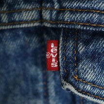 G6S/R2.14-2　90s　Levi's　リーバイス　70506-0316　デニムジャケット　裏ブランケット　 Gジャン　ジージャン　サイズ42　ブルー　古着_画像4