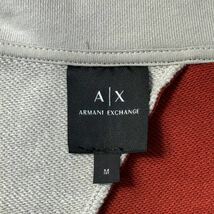 タグ付き新古品/M-L相当★アルマーニ/ARMANI EXCHANGE デカロゴ AX ダブルジップ ジャケット ブルゾン リング引手 メンズ ベージュ_画像9