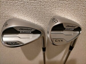 【中古】Cleveland クリーブランド CVX ZIPCORE キャビティバックウェッジ 2023 NSPRO950GH 50°56°（2本セット）