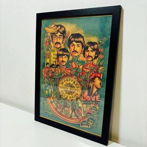 【黒額付きポスター】ビートルズ The Beatles サージェントペパー 19