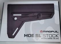 実物 MAGPUL SL ストック 黒 トレポン 電動ガン ガスブロ DAS _画像2