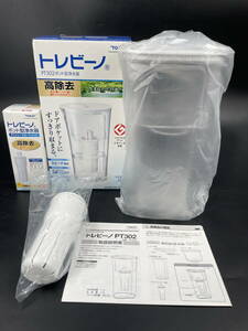 □M5【未使用】東レ トレビーノ PT302 ポット型浄水器 家庭用浄水器 容量1.1L PTシリーズ交換用カートリッジ付き