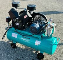 ANEST IWATA oilfree 2馬力コンプレッサー AIR COMPRESSOR エアーコンプレッサー YF-22C 【動作確認済み】画像要確認_画像3