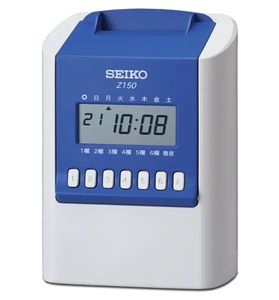 [SEIKO Z150] not yet period of use count time recorder Z card time card ..2 field totalization machine 6 field seal character machine time card 3 sheets attaching Seiko seiko