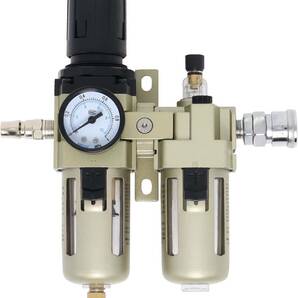AC3010-02 エアーレギュレーター ウォーターセパレーター エアーフィルター エアコンプレッサー用 圧力計付き 圧力調節 水の画像1