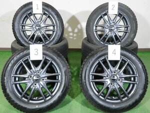 4本 社外 14インチ スタッドレス ブリヂストン ブリザック VRX2 2022年 155/65R14 N-BOX タント ムーヴ スペーシア デイズ ek 軽自動車