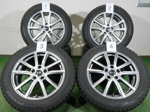 4本 社外 17インチ 7J +38 5H 114.3 スタッドレス ダンロップ ウインターマックス WM02 2021年 215/55R17 レクサス トヨタ カムリ クラウン