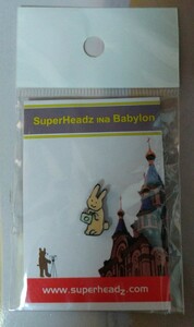 SuperHeadz ina Babylon ピンバッチ ウサギ 新品未開封 スーパーヘッズ ピンズ ピンバッジ