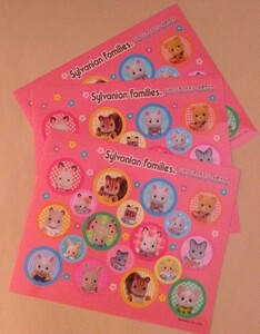  Sylvanian Families not for sale sticker 3 pieces set new goods unused seal 