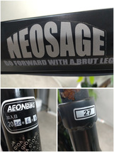 2543-03★直接引き取り限定★AEONBIKE イオンバイク 自転車 NEOSAGE ネオサージュD マットブラック シマノ製6段ギア 27インチ 2020年購入★_画像10