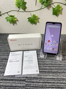 2637-03★美品/動作確認・初期化済★docomo(ドコモ) arrows we アロウズ スマートフォン F-51B ストレージ64GB パープル SIMフリー★