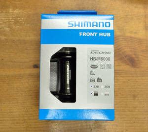SHIMANO　HB-M6000　32H　ブラック　シマノ/DEORE/フロントハブ/ハブ/デオーレ/BLACK/センターロック/ディスクブレーキ/クイックレバー