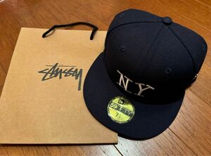 Stussy new era キャップ NY ネイビー ステューシー 59FIFTY ニューエラ