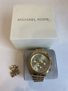 Michael Kors 腕時計 MKORS LEXINGTON MK8281 メンズ 腕時計　ゴールド