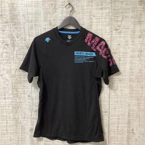 M49◇DESCENTE | デサント　半袖Tシャツ　ブラック　美品　サイズM