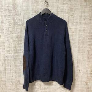 A441◇POLO RALPH LAUREN｜ポロラルフローレン　ニット　セーター　ネイビー　サイズL/G