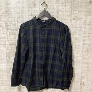 M24*JUNKO SHIMADA | Junko Shimada | PART2 long sleeve shirt green × navy unused goods size 13R