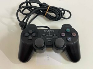 現状販売　ゲーム　コントローラ　パッド　PS2　プレイステーション2　デュアルショック2　ブラック　SAKA15