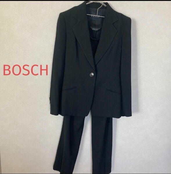 【美品】BOSCH ボッシュ パンツスーツ 黒 M 日本製