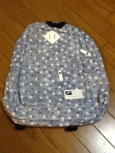  new goods [ lovely!] campus rucksack * backpack *. floral print * navy 