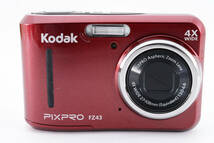 ★☆ 新品級！ KODAK コダック PIXPRO FZ43 レッド コンパクトデジタルカメラ 箱付 ★☆_画像3
