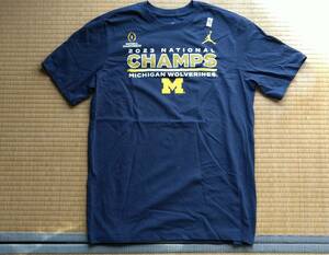 ミシガン大学　2023 National Champions　Jordan Brand　Ｔシャツ　US-Mサイズ　NCAA　 Michigan　NIKE