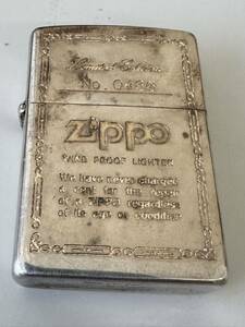 ZIPPO ジッポ LIMITED EDITION リミテッドエディション　No 0486 1993年製　シルバー　中古品　【6172NN】