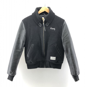 【中古】Golden Bear Sports NUBIAN原宿1周年記念 メルトンスタジャン ブラック サイズXS ゴールデンベア [240024452457]