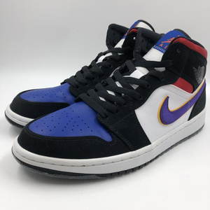 【中古】NIKE AIR JORDAN 1 MID LAKERS TOP3 27cm ナイキ エアジョーダンワン[240024453613]