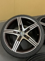 ホイール付タイヤ４本セット() メルセデスベンツ AMG タイプ5 ツインスポークデザイン 19×9.5J+48 PCD112 19×8.5J+45 ほぼ新品タイヤ_画像4