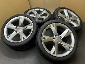 ホイール付タイヤ４本セット本物 AUDI SPEEDLINE A5 A6 A7 A8 8.5J×19H2ET32 PCD112 イタリア製 255/35/19 AUDI SPEEDLINE) DUNLOP 