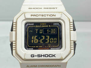 【1円スタート】CASIOカシオ G-SHOCK 25周年 ライジングホワイト GW-5525B ソーラー 腕時計(ゆ30-04-17)