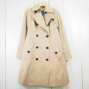 バーバリー ブルーレーベル BURBERRY BLUE LABEL コットン トレンチコート(36)カーキ