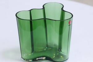 4256 アアルト ベース 95mm 1937グリーン イッタラ　iittala フラワーベース 花瓶　ガラス　北欧　aalto