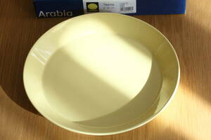 4302 未使用　26cm プレート　イエロー　ARABIA FINLAND 王冠マーク　ティーマ　teema アラビア　食器　皿