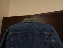 70s Levi's 70505 USA製 ビンテージ リーバイ　Small e 70年代 インディゴ 縦落ち　美色　デニム　Gジャン　size40～42相当　サード　557_画像4