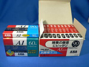 AXIA アクシアカセットテープ A1 60/90 合計15本ノーマル 未使用品 AX-6