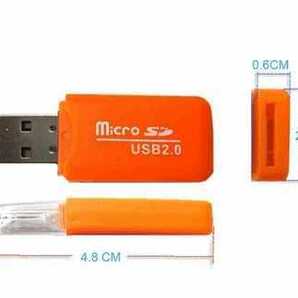 マイクロSDカードリーダー USB2.0 ブラックの画像3