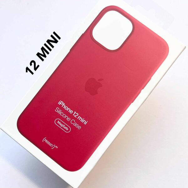 アップル純正 iPhone 12 MINI シリコンケース レッド MagSafe対応