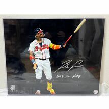 ブレーブス アクーニャJr 直筆サインフォト 2023 NL MVP Beckett ホログラム 大谷翔平 山本由伸 ②_画像8