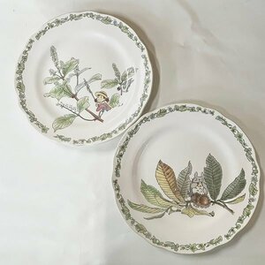 NORITAKE／ノリタケ となりのトトロ 丸皿 キッチン用品 プレート 丸皿 2枚セット 美品 【中古品】札幌発