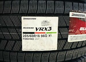 2023 year made in Japan new goods stock have Bridgestone BLIZZAK VRX3 205/60R16 96Q XL Blizzak 1 pcs including carriage 24,000 jpy 4ps.@ including carriage 96,000 jpy 