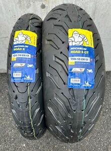 新品 ミシュラン 2023年製 ロード6 120/70 ZR17 2022年製 ロード6GT 190/55 ZR17 前後セット MICHELIN ROAD 6 送料込 51,000円 (205265)