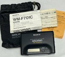 【SONY WALKMAN WM−F７０１C】 本体のみ　専用ケースあり　説明書あり　動作未確認　中古品　ジャンク品　_画像1