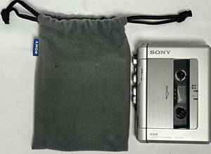 【SONY V.O.R TCM４５０】本体のみ　カセットレコーダー　動作確認済み　テープ再生　テープ録音　動作可能　専用袋付き　美品　中古品