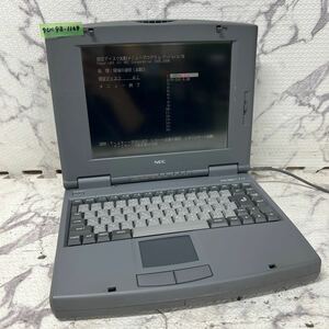 PCN98-1169 激安 PC98 ノートブック NEC PC-9821Lt2/3A 起動確認済み ジャンク 同梱可能