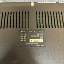 PCN98-1183 激安 NEC PC-8001 パーソナルコンピュータ 通電のみ確認済み ジャンク_画像6