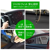 トヨタ 新型RAV4 メッシュ カーテン シェード 日よけ 紫外線カット 遮光 断熱 内装 4枚 車中泊 旅行 アウトドア 換気 プライバシー保護_画像6