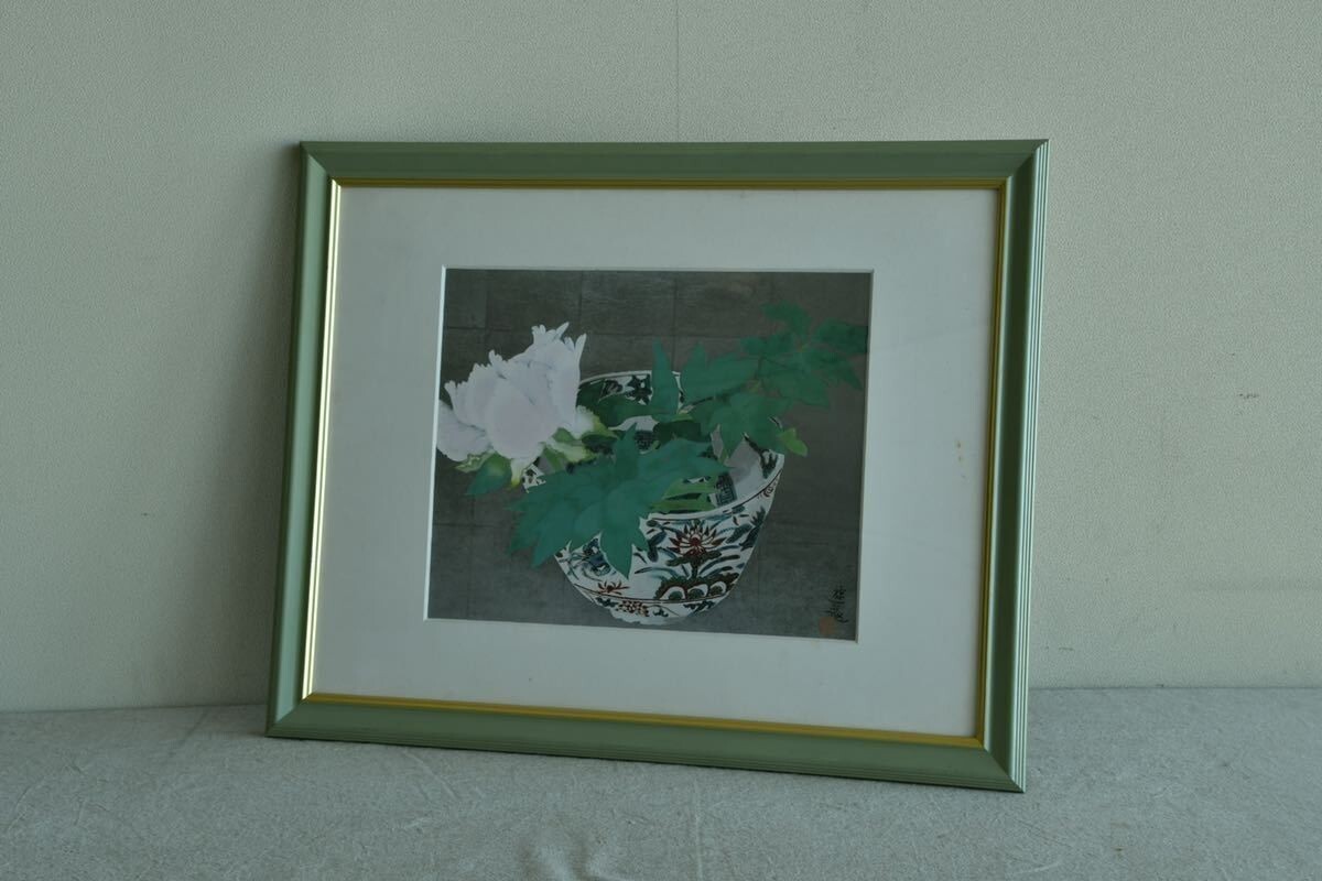 [أوجورا يوكي] لوحة يابانية, الزهور على الفخار, ملصق فني, تلوين, اللوحة اليابانية, آحرون